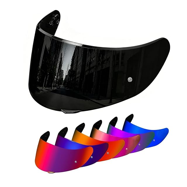 PSLER smoke-tinted replacement visor for an AGV K1 helmet