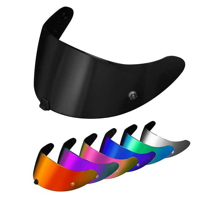 PSLER dark replacement visor for a Scorpion helmet