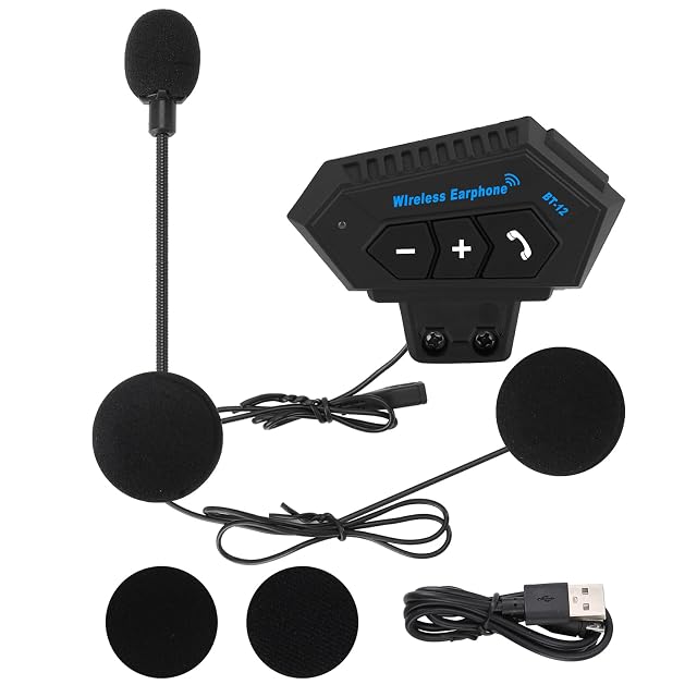 Yosoo Health Gear BT12 helmet Bluetooth headset